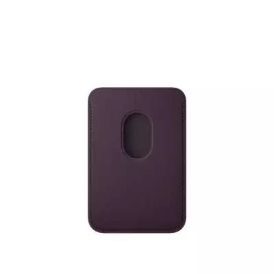 Coque iPhone FineWoven avec MagSafe - Blackberry | Portefeuille - 8x13x2 cm