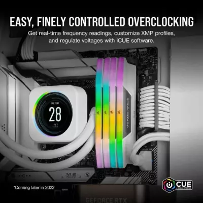 CORSAIR Vengeance RGB DDR5 - 32Go 5200MHz Blanc