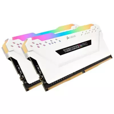 Mémoire RAM CORSAIR Vengeance RGB Pro - 16GB 3200MHz Blanche