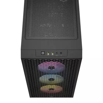 Boîtier PC CORSAIR 3000D RGB AIRFLOW - Design Moyen-tour - Avec 3 ventilateurs AR120 RGB