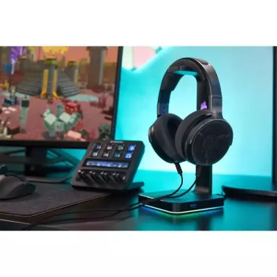 Casque gaming et streaming filaire haut de gamme - CORSAIR VIRTUOSO PRO - Noir