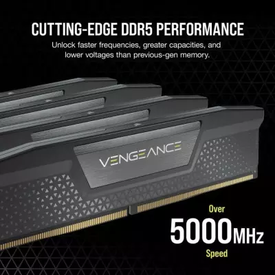 Mémoire RAM CORSAIR Vengeance DDR5 32Go (2x16Go) 5600MHz CL40 - Noir