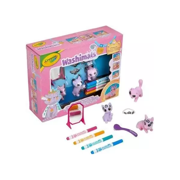Coloriage - CRAYOLA - Washimals Pastel Princess Pets - Animaux pastels a personnaliser! Des 3 ans