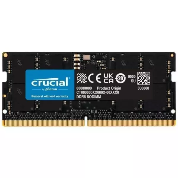 CRUCIAL Mémoire RAM DDR5 - 16GB - 4800 MT/s - CL40 - SODIMM