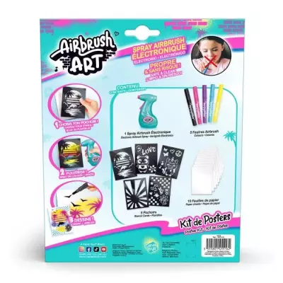 Créez des posters artistiques avec l'Airbrush Art - Kit complet ?