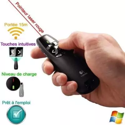 Pointeut - Logitech - R400 - Compatible avec Windows