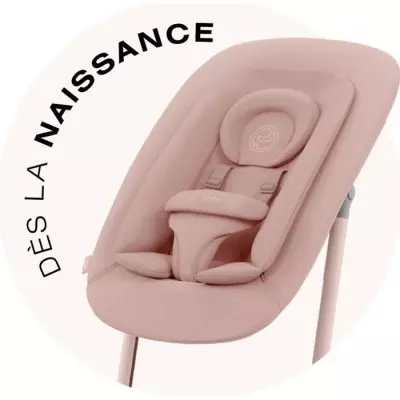 Transat LEMO 2 CYBEX Rose - Dossier ajustable - Evolutif