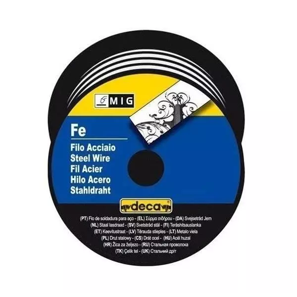 DECA Bobine fil acier pour soudure MIG/MAG Ø fil 0,8 mm 0,7 kg