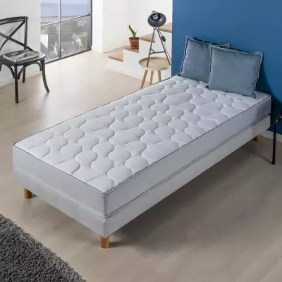 Matelas 90x190 cm - Ressorts ensachés - Confort 5 zones - Ferme