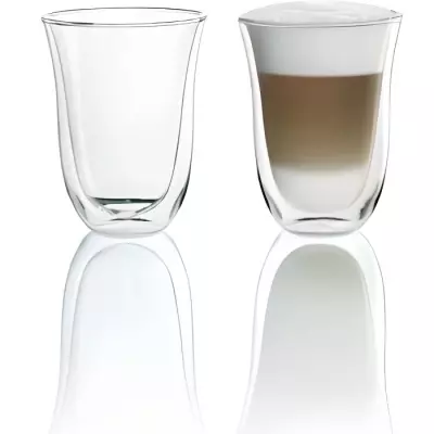 Lot de 2 tasses Latte Macchiato - DELONGHI - Contenance 22 cl