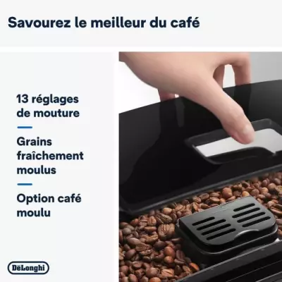 Machine à café expresso avec broyeur Delonghi MAGNIFICA S ECAM22.140.B NOIR - Compact et performant