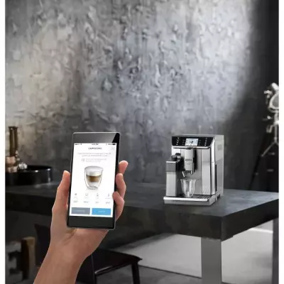 DELONGHI ECAM650.55.MS: Expresso broyeur connecté PrimaDonna Elite - Gris