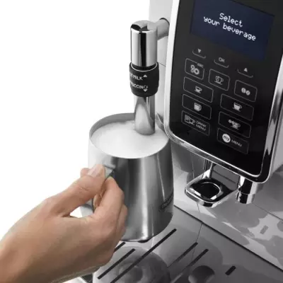 Machine expresso automatique avec broyeur - DELONGHI Dinamica ECAM350.35.W - Blanc
