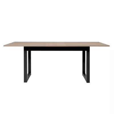 Table à manger extensible - Chêne Sonoma/Anthracite - 160-200 cm