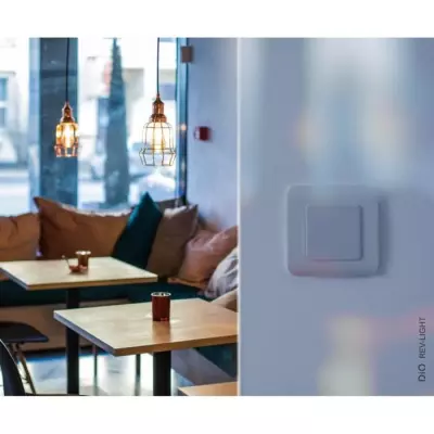 Lot de 2 interrupteurs lumière sans fil - DiO CONNECT - Facile à installer