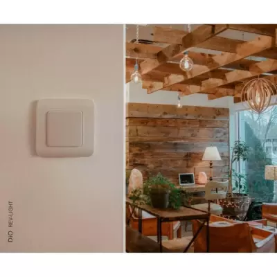 Lot de 2 interrupteurs lumière sans fil - DiO CONNECT - Facile à installer