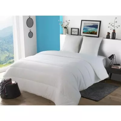 Couette chaude Patagonie Blanc 220x240 cm - Eco-responsable & Certifié Oeko-Tex