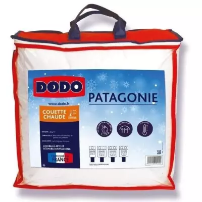 Couette chaude Patagonie blanc 240x260 cm - Label Oeko-Tex®
