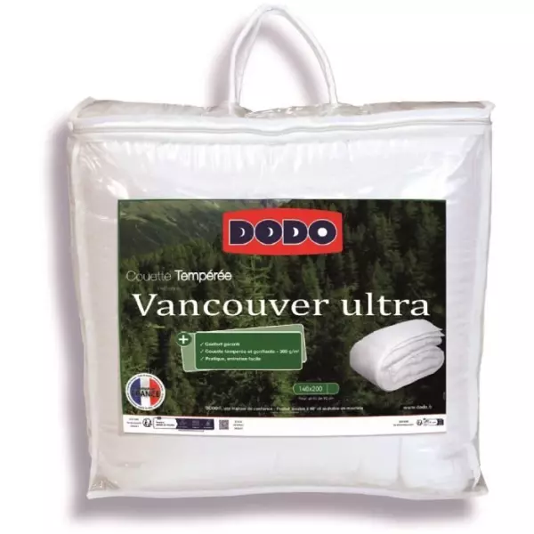 Couette VANCOUVER DODO - 140x200 cm - Ultra tempérée