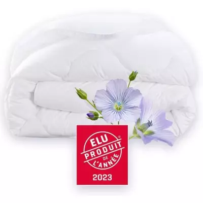 Couette 200x200 cm DODO CHAMPS DE LIN - Chaude et Douce