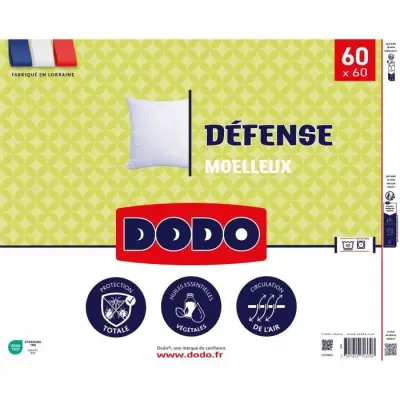 Coussin DODO DEFENSE 60 x 60 cm - Blanc