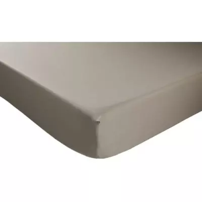 Drap Housse Dodo Antibactérien Taupe 90x190 cm - Bonnet 32 cm