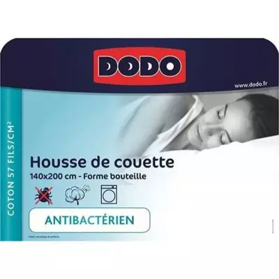 Housse de couette DODO 140x200 cm - Coton Antibactérien