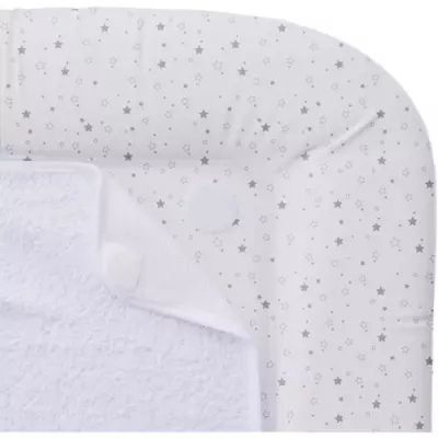 Matelas à langer avec éponges amovibles - Blanc/Gris - 42 x 70 cm, facile à transporter