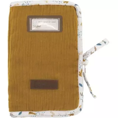 Protège carnet de santé - DOMIVA - AU FIL DE L'EAU - Caramel - Format compact