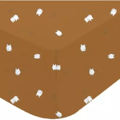 Drap housse DOMIVA BOUBOU - Jersey Imprimé - 70 x 140 cm