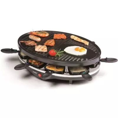 DOMO - Raclette Grill DO9038G 8 personnes, Compact et Pratique