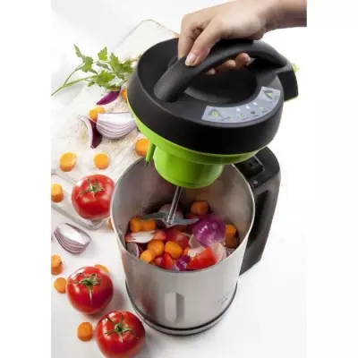 Blender chauffant DOMO noir 1,6L - 3 programmes - 1000 Watt • Compact et performant