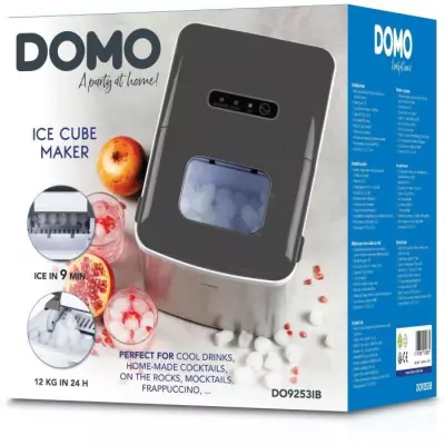 Machine à glaçons DOMO DO9253IB - 1,8L - 120W - Glaçons en 9 min