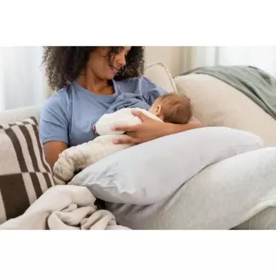 Coussin de Grossesse et Allaitement Maxxy XXL - Confort Absolu, Gris