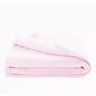 Couverture enfant en microfibre rose 100x150 cm - Douceur assurée!