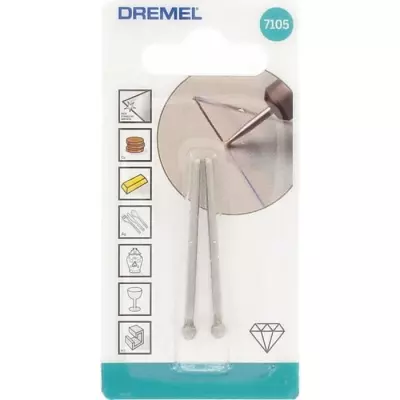 Pointes diamantées pour bois, céramique, verre et pierres semi-précieuses