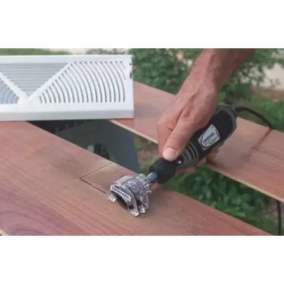 Adaptation Mini scie circulaire DREMEL 670 - Bois précisément coupé