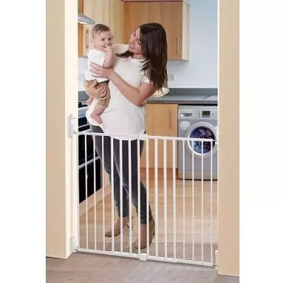 Barrière de sécurité BROADWAY Gro Gate - Blanche - L 76/134,5 x H 76 cm