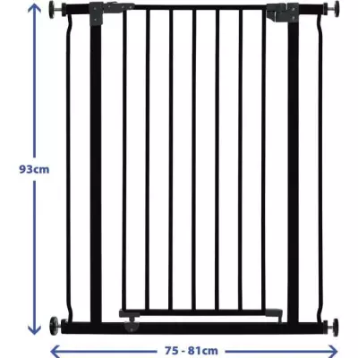 Barrière de sécurité extra haute DREAMBABY LIBERTY - Noire