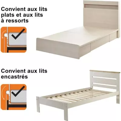 Barrière de lit Dreambaby Nicole - Gris - 150x50 cm