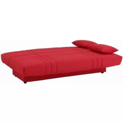 Banquette clic clac 3 places rouge - Style Contemporain - DREAM