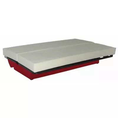 Banquette clic clac 3 places rouge - Style Contemporain - DREAM