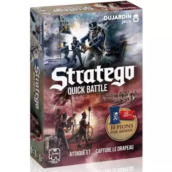 Stratego Quick Battle - Jeu de société - DUJARDIN - Préparez-vous a des batailles rapides et intenses avec Stratego Quick Bat