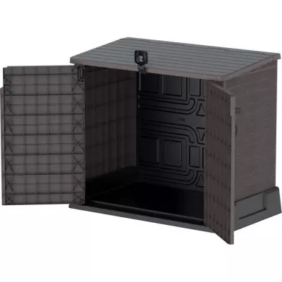 Armoire de rangement Duramax StoreAway pour 2 poubelles - Marron