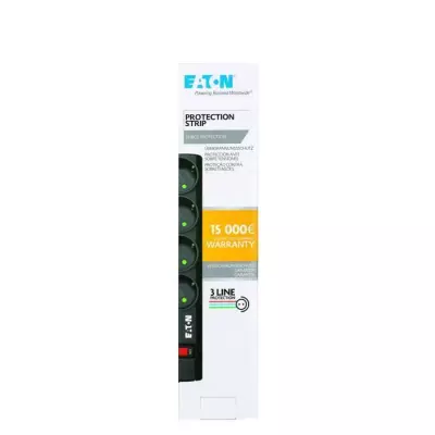 Multiprise/Parafoudre EATON Protection Strip 4 FR - PS4F - Noir