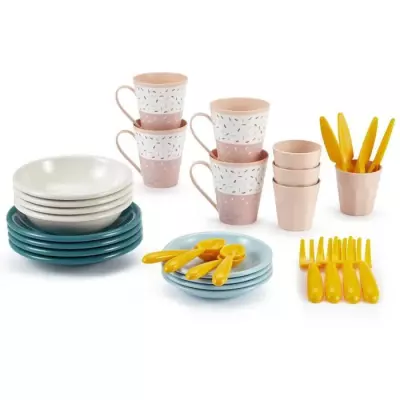 Service picnic Vert Azur ECOIFFIER - Set de pique-nique compact