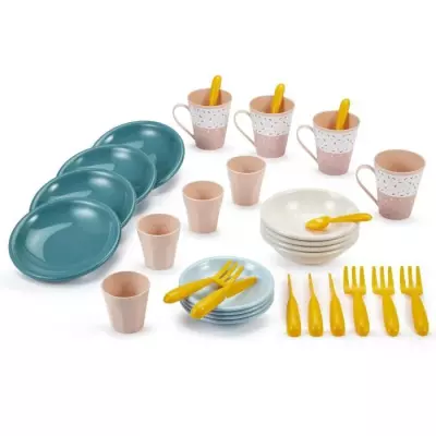 Service picnic Vert Azur ECOIFFIER - Set de pique-nique compact