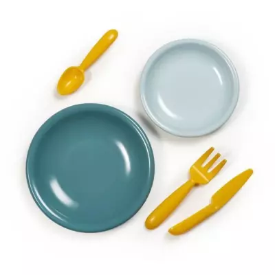 Service picnic Vert Azur ECOIFFIER - Set de pique-nique compact