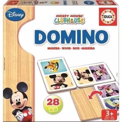 Jeu de domino en bois Mickey - Amusez-vous en famille !