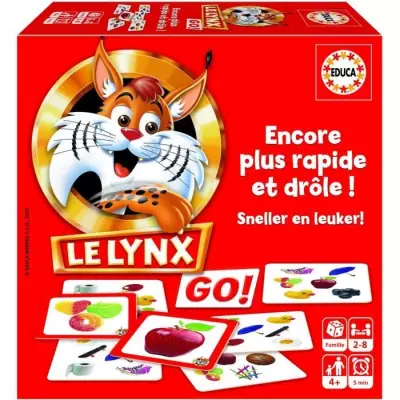 Amusez-vous avec le Jeu de cartes Le Lynx - EDUCA - Rouge - Dessins animés et BD - Mixte
